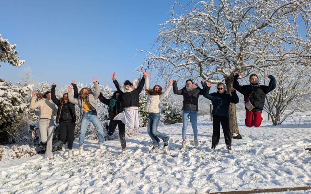 Le Campus sous la neige, vu par nos élèves